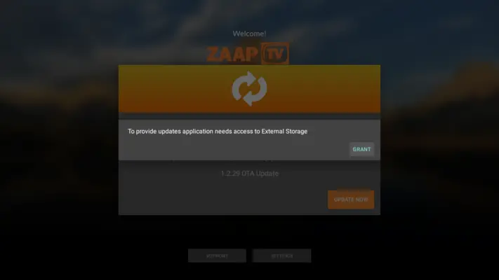 ZAAPTV.com.au - Update Application Screen 2