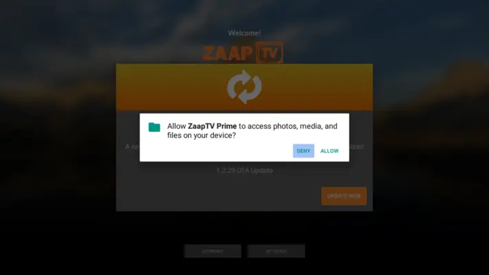 ZAAPTV.com.au - Update Application Screen 3